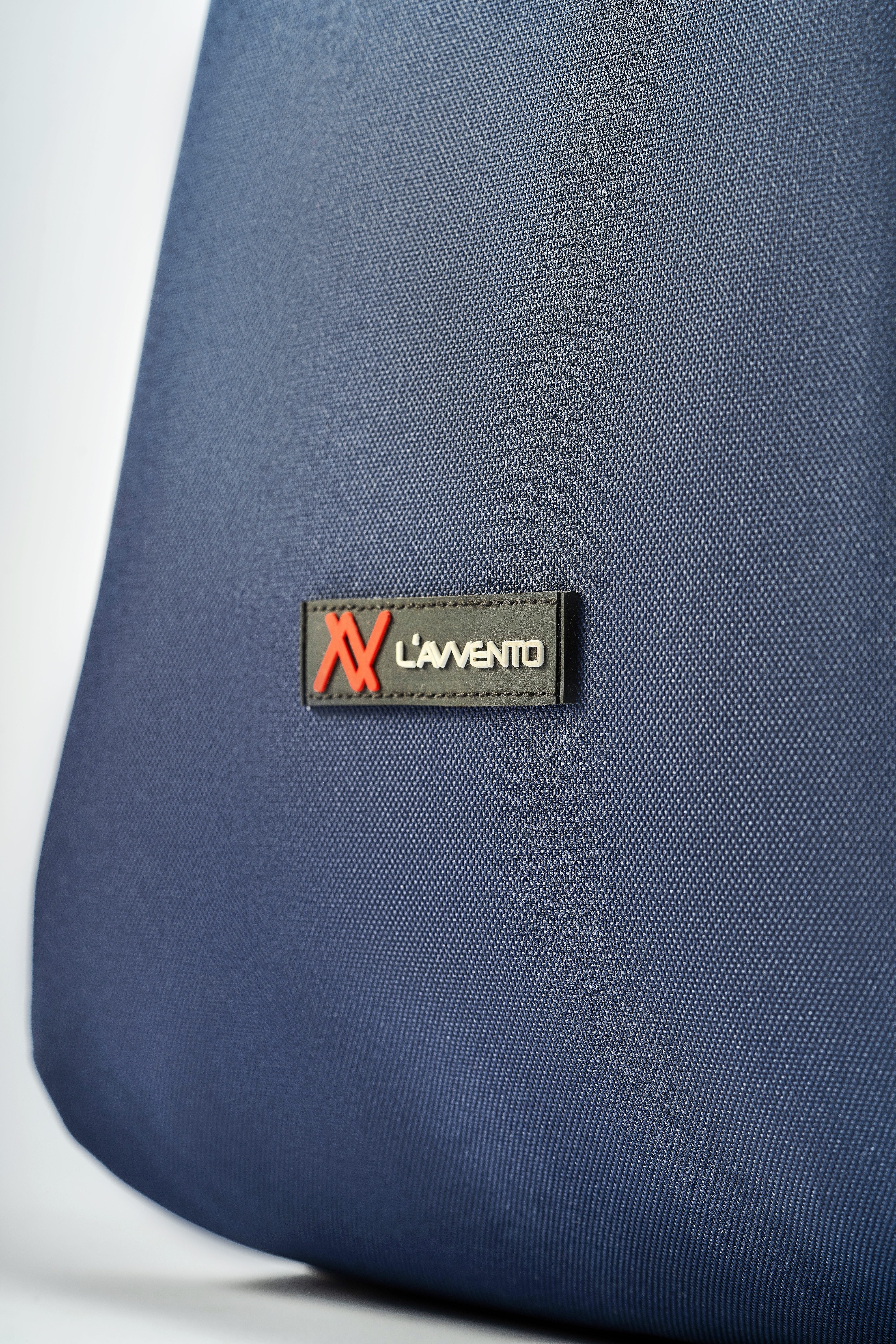 L'AVVENTO BG806 Laptop Backpack, Made by High Quality Polyester Foamed Material with L'AVVENTO Zipper Puller fits up to 15.6"- Blue*Brown