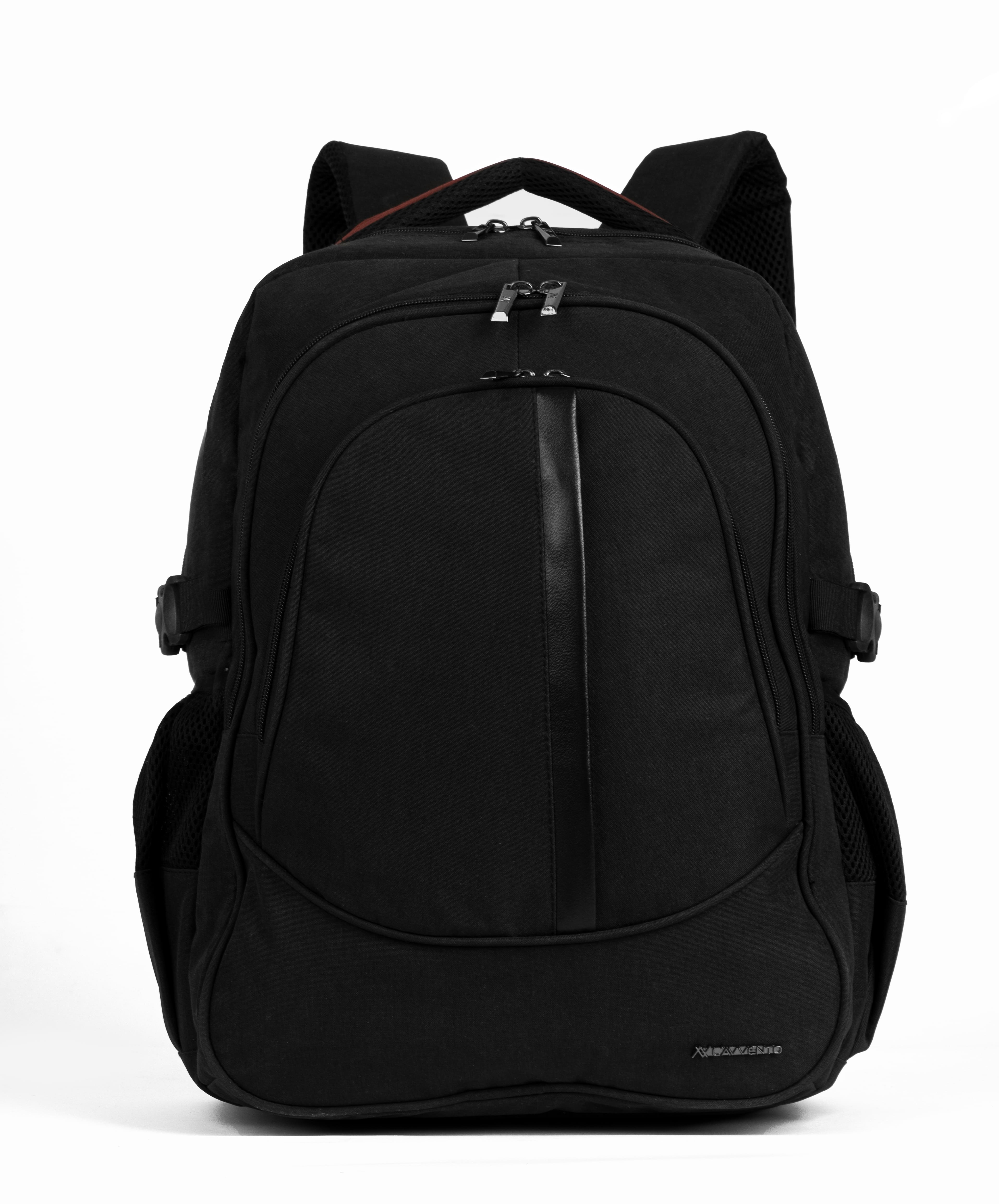 L'AVVENTO BG74B Discovery Backpack fit with Laptops up to 15.6", Material Nylon +PU, - Black