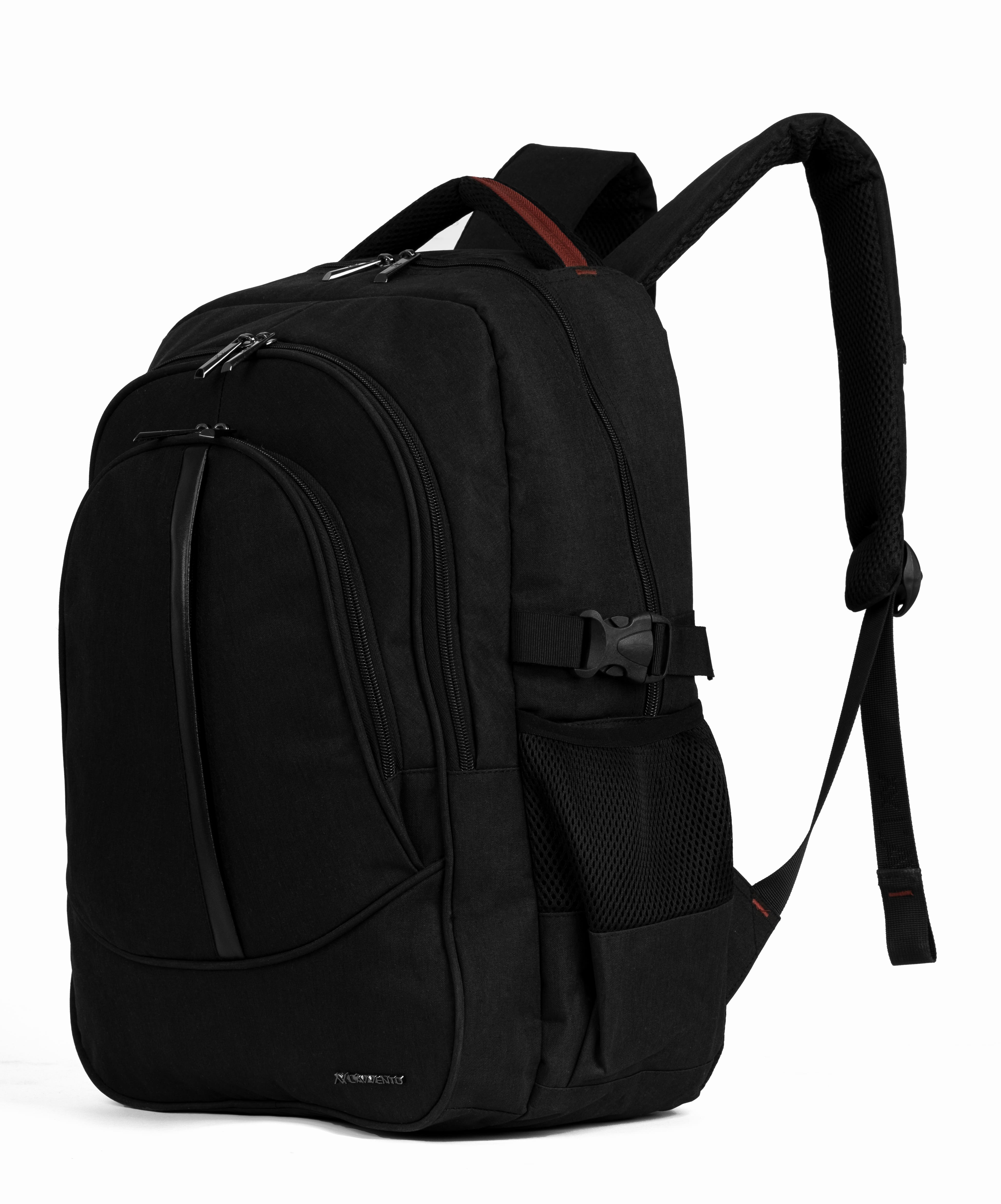 L'AVVENTO BG74B Discovery Backpack fit with Laptops up to 15.6", Material Nylon +PU, - Black