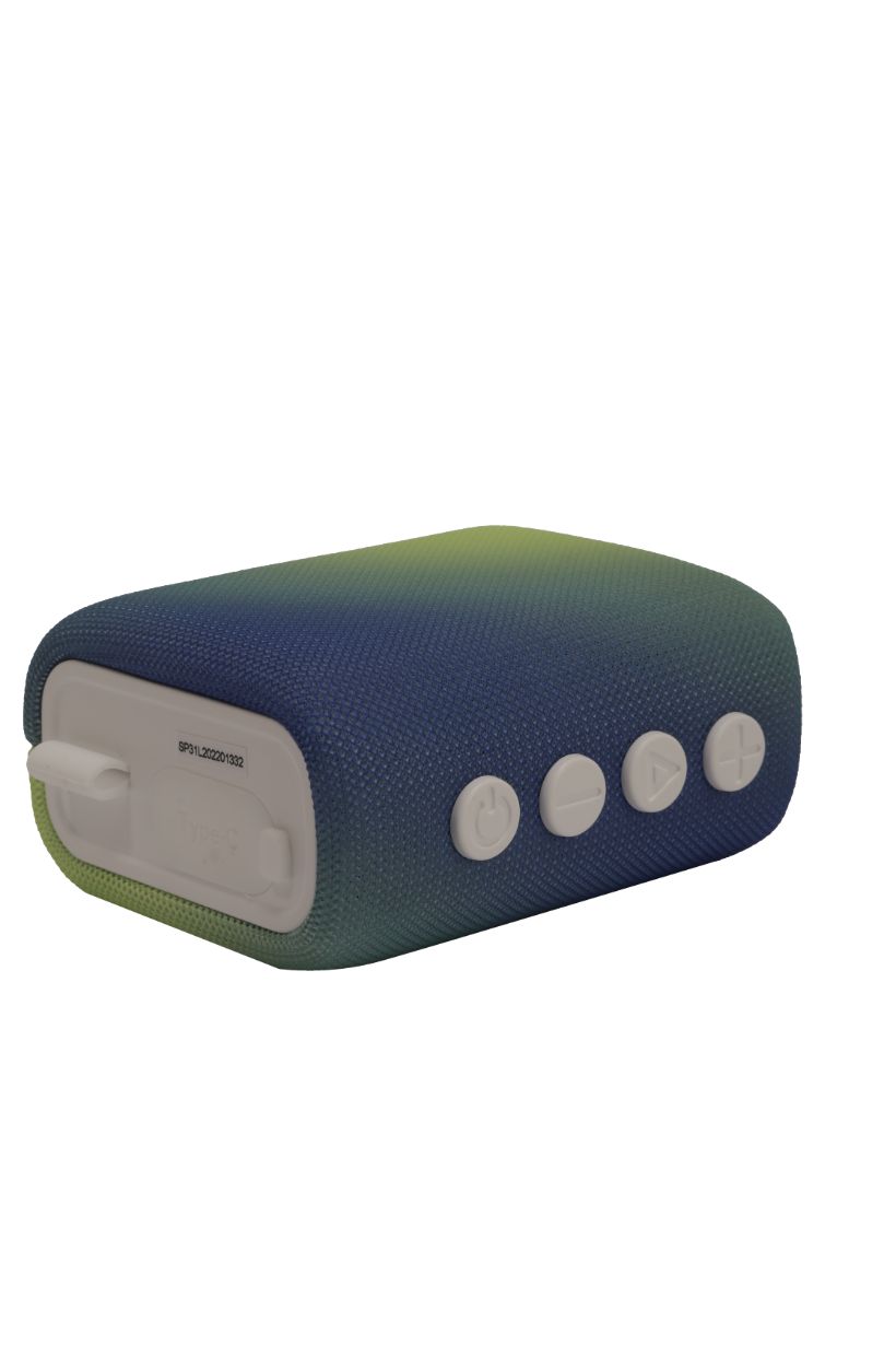 L'AVVENTO Waterproof Speaker IPX7, 5.5W, 1500mAh