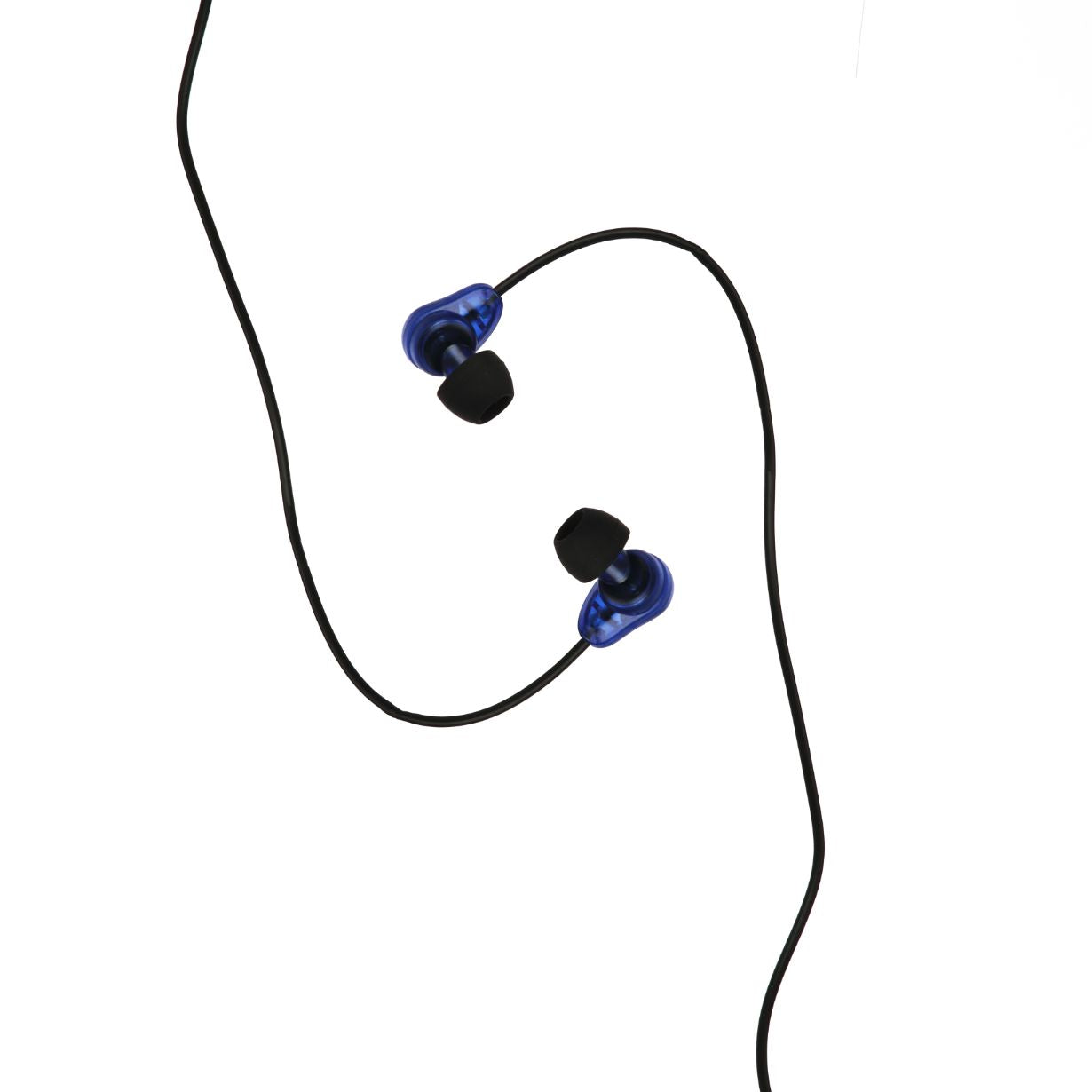 L'AVVENTO Sleeping earphone with Mic 3.5mm with Volume Control - Blue
