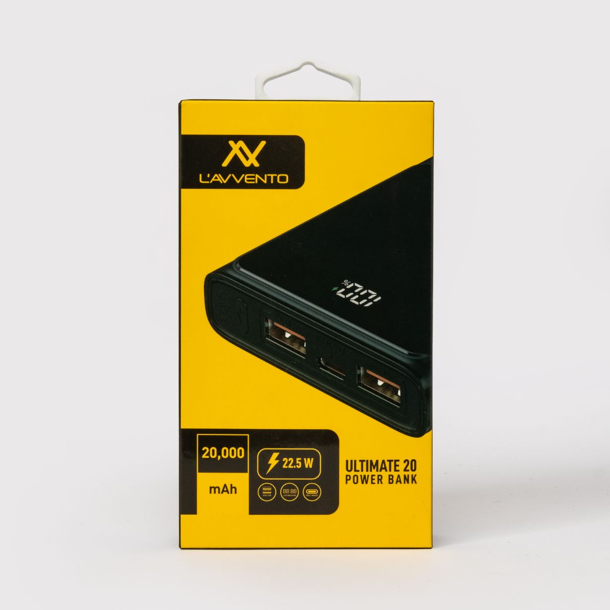 L'AVVENTO Power Bank 20,000 mAh, 22.5W