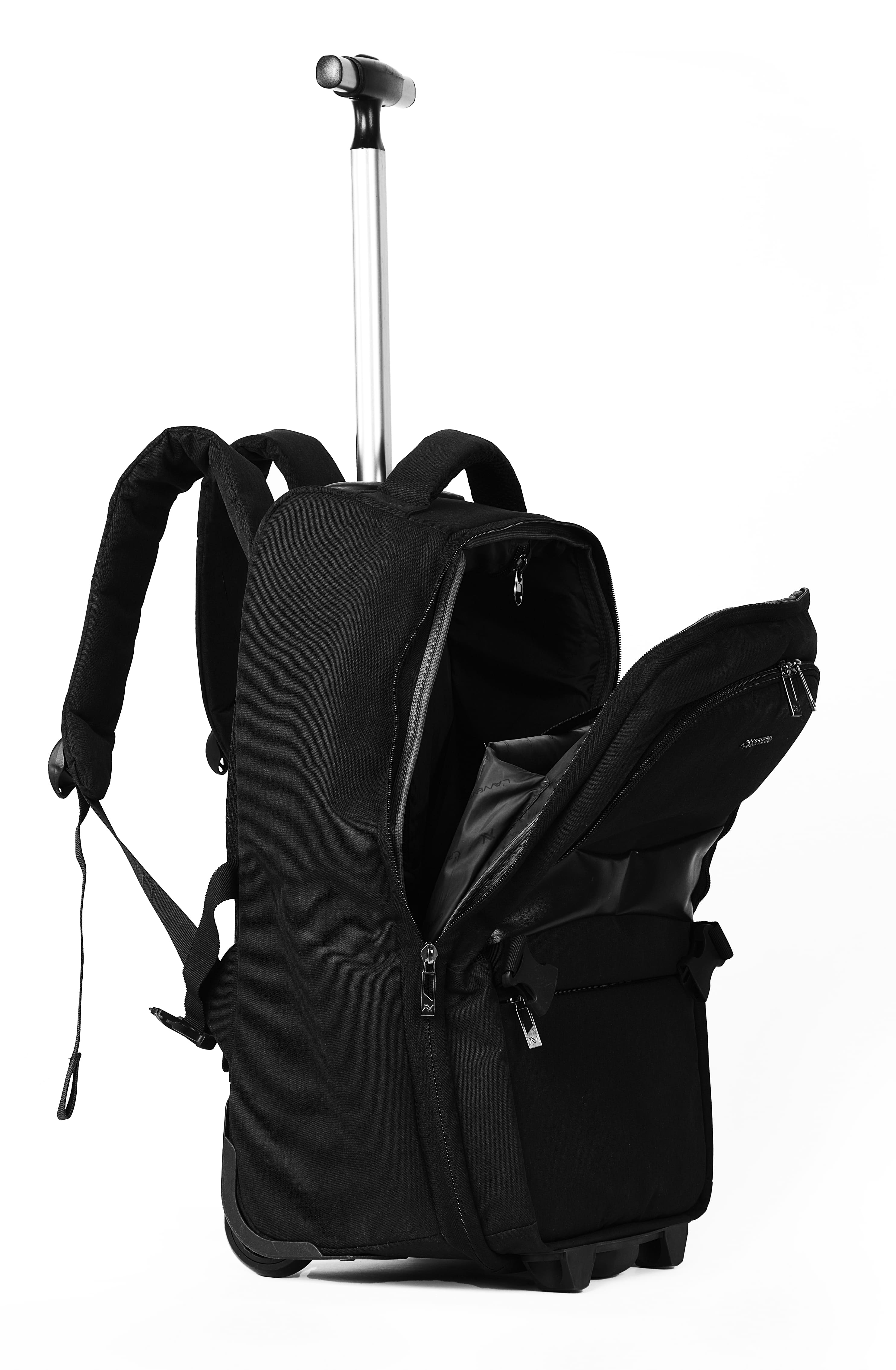 L'AVVENTO (BG794) Laptop Trolley Backpack Bag Up to 15.6" - Black