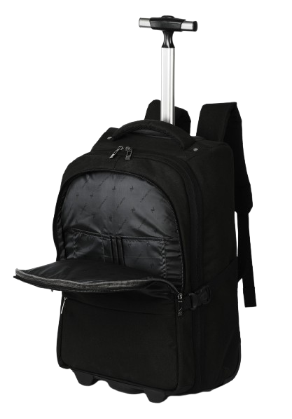 L'AVVENTO (BG794) Laptop Trolley Backpack Bag Up to 15.6" - Black