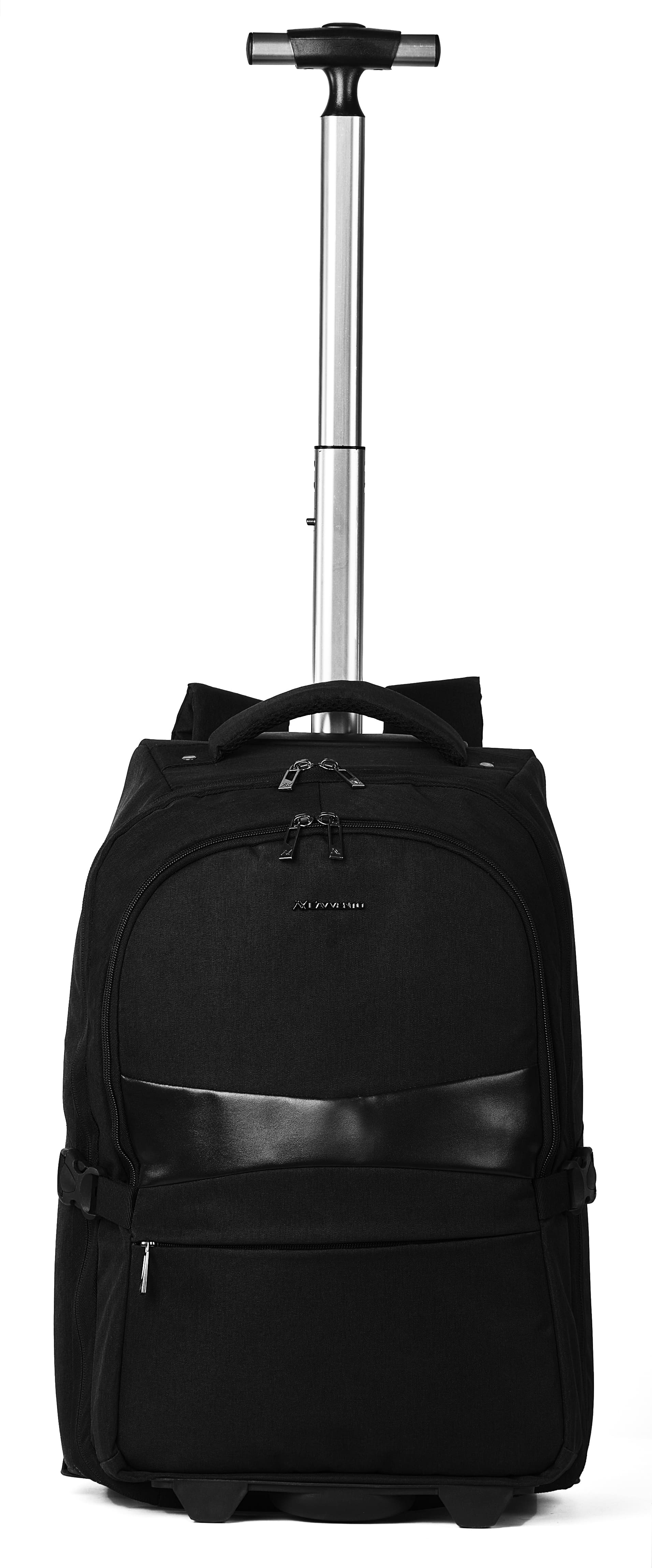 L'AVVENTO (BG794) Laptop Trolley Backpack Bag Up to 15.6" - Black