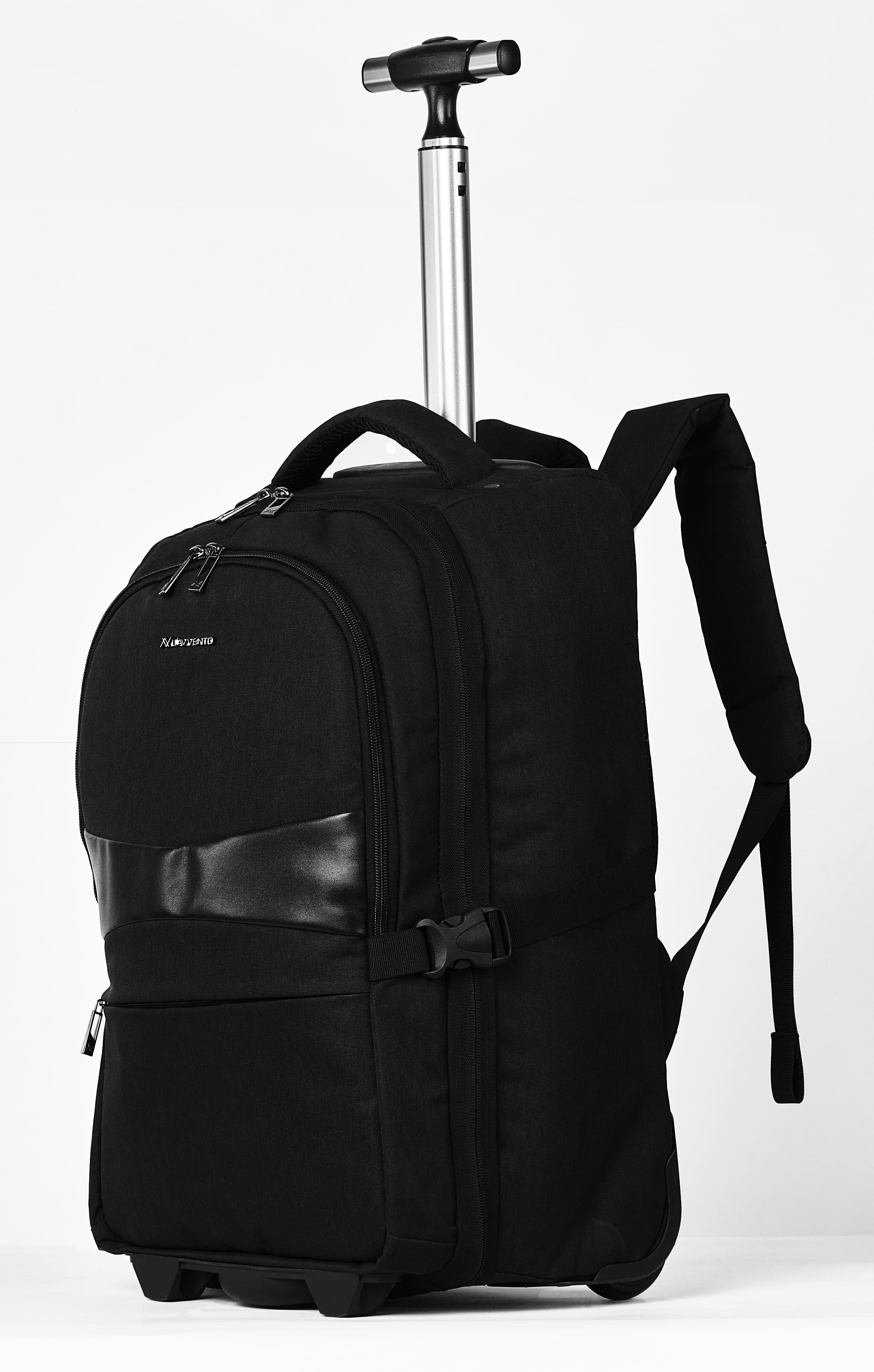 L'AVVENTO (BG794) Laptop Trolley Backpack Bag Up to 15.6" - Black