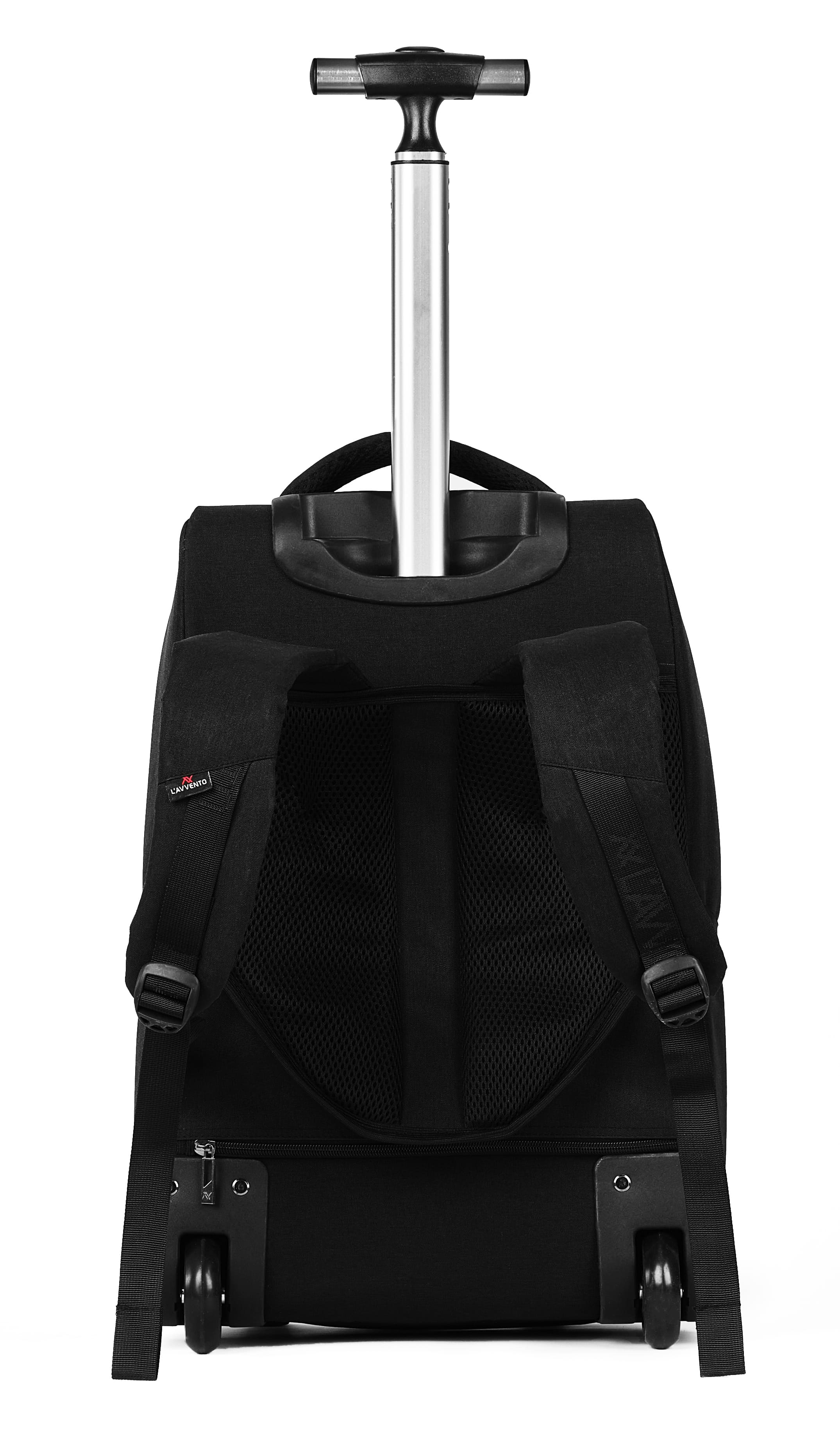 L'AVVENTO (BG794) Laptop Trolley Backpack Bag Up to 15.6" - Black