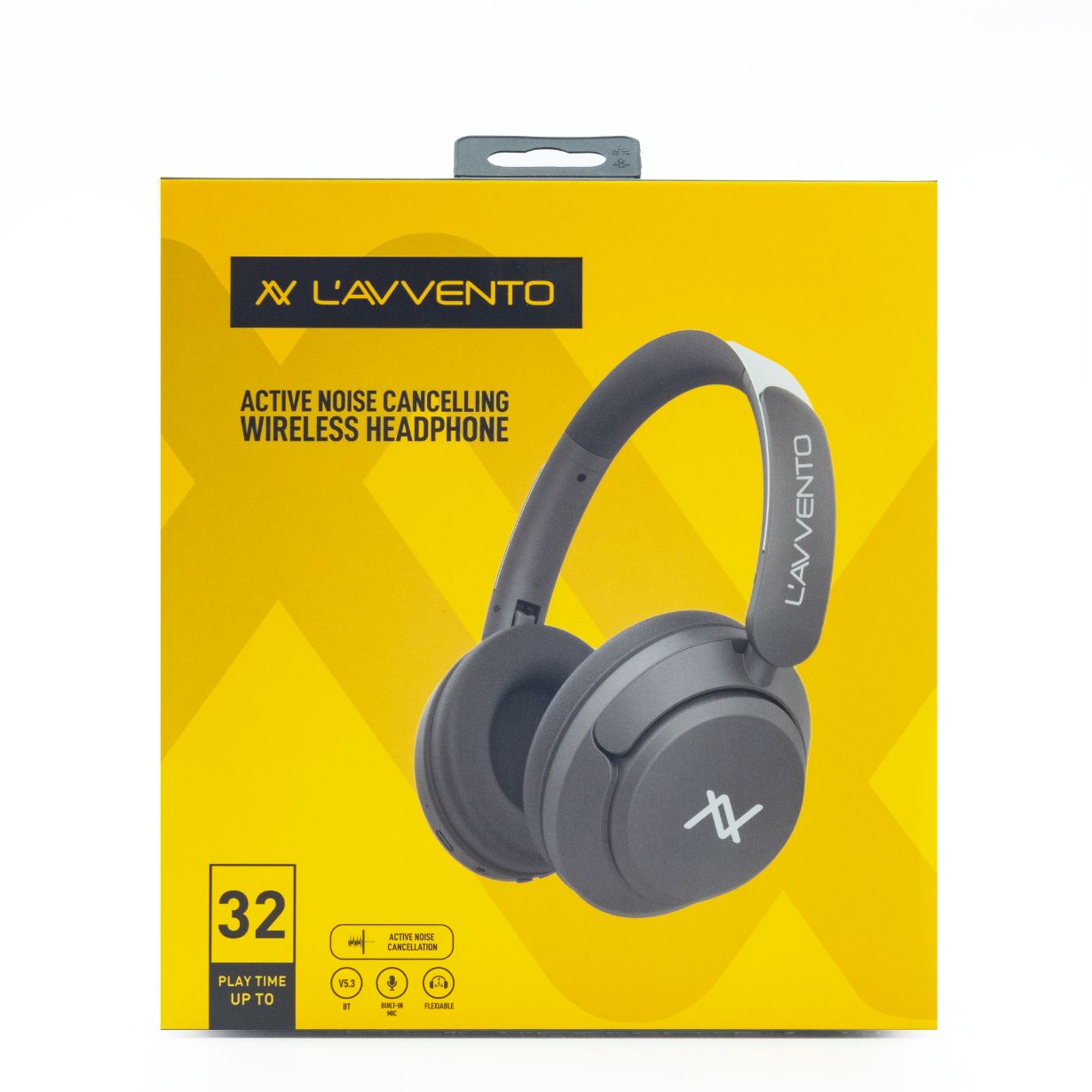 L'AVVENTO  ANC Wireless Headphone Bluetooth 5.3 Battery 300 MAh - Gray