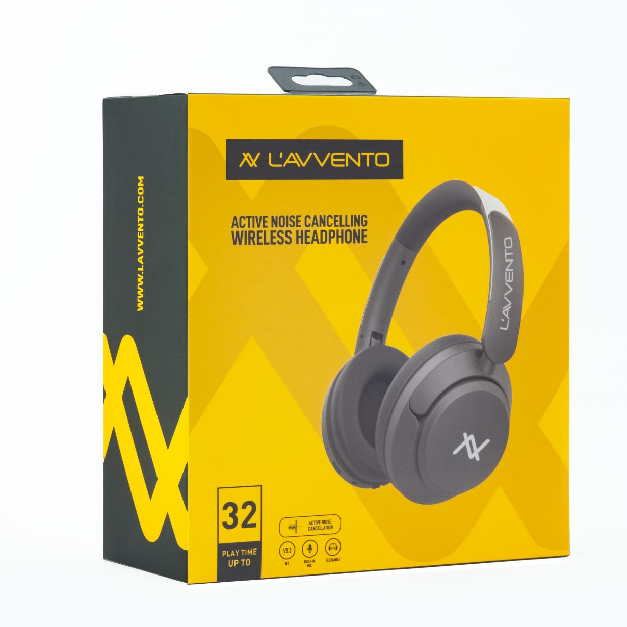 L'AVVENTO  ANC Wireless Headphone Bluetooth 5.3 Battery 300 MAh - Gray