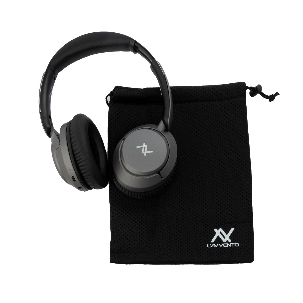 L'AVVENTO  ANC Wireless Headphone Bluetooth 5.3 Battery 300 MAh - Gray