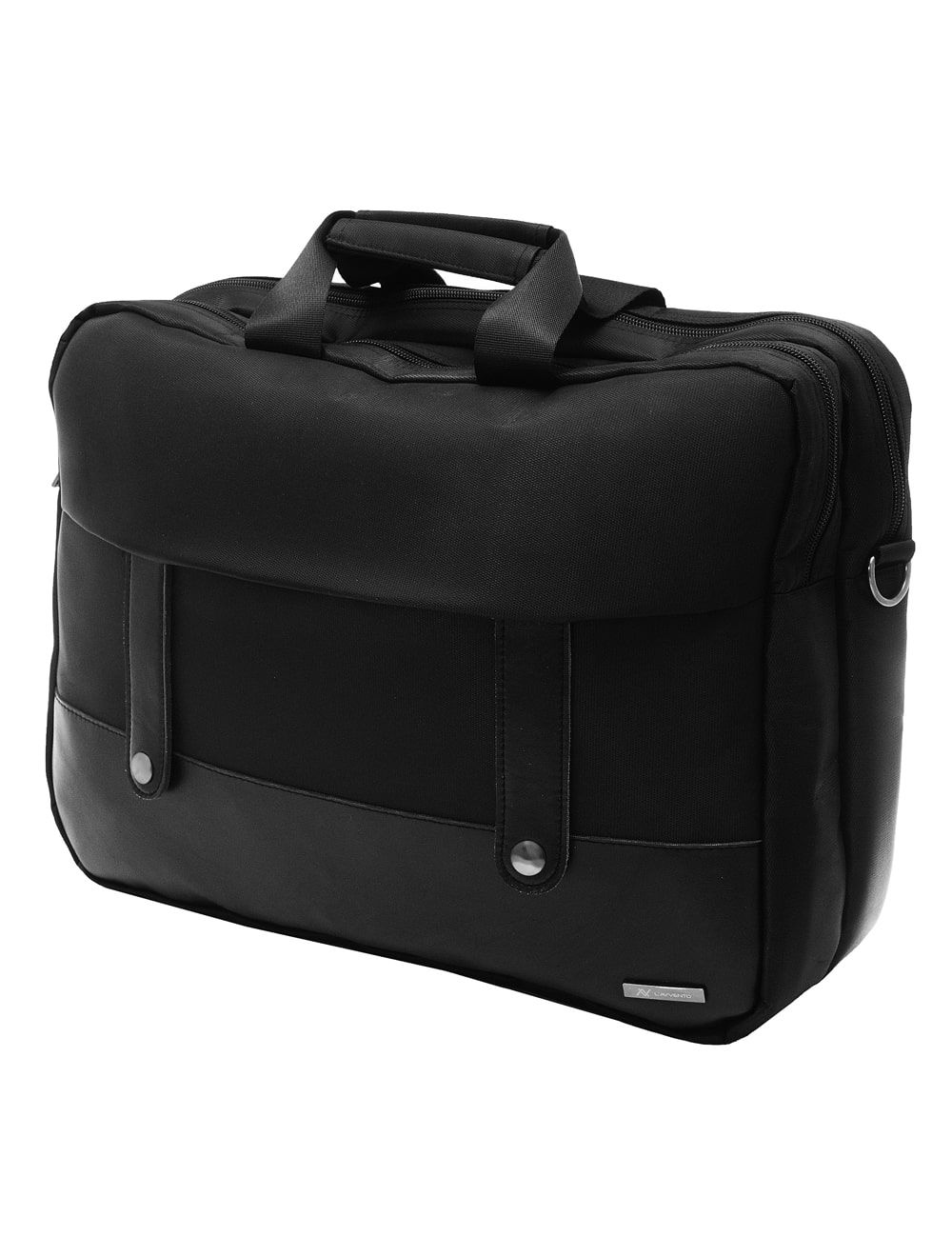 L'AVVENTO (BG733) Office Double Laptop Shoulder Bag - Up to 15.6" - Black