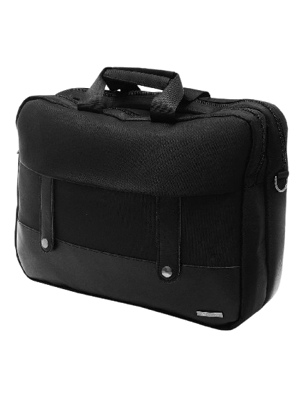 L'AVVENTO (BG733) Office Double Laptop Shoulder Bag - Up to 15.6" - Black