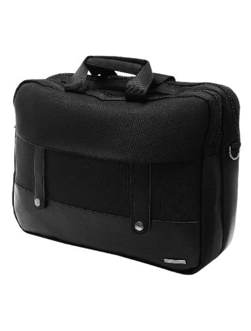 L'AVVENTO (BG733) Office Double Laptop Shoulder Bag - Up to 15.6" - Black