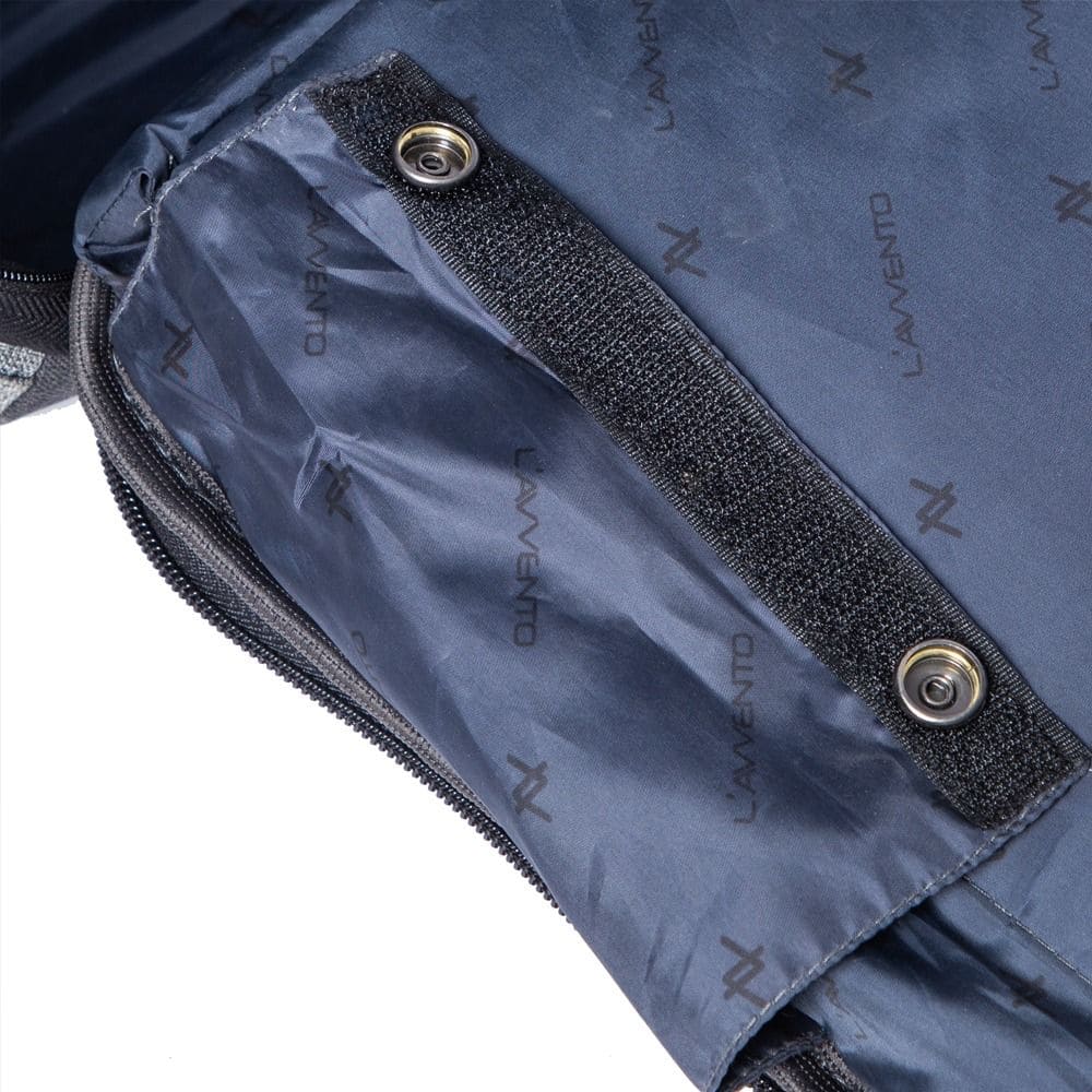 L'AVVENTO (BG816) Laptop Backpack, Made by High Quality Nylon Material with L'AVVENTO Zipper Puller fits up to 15.6"- Gray