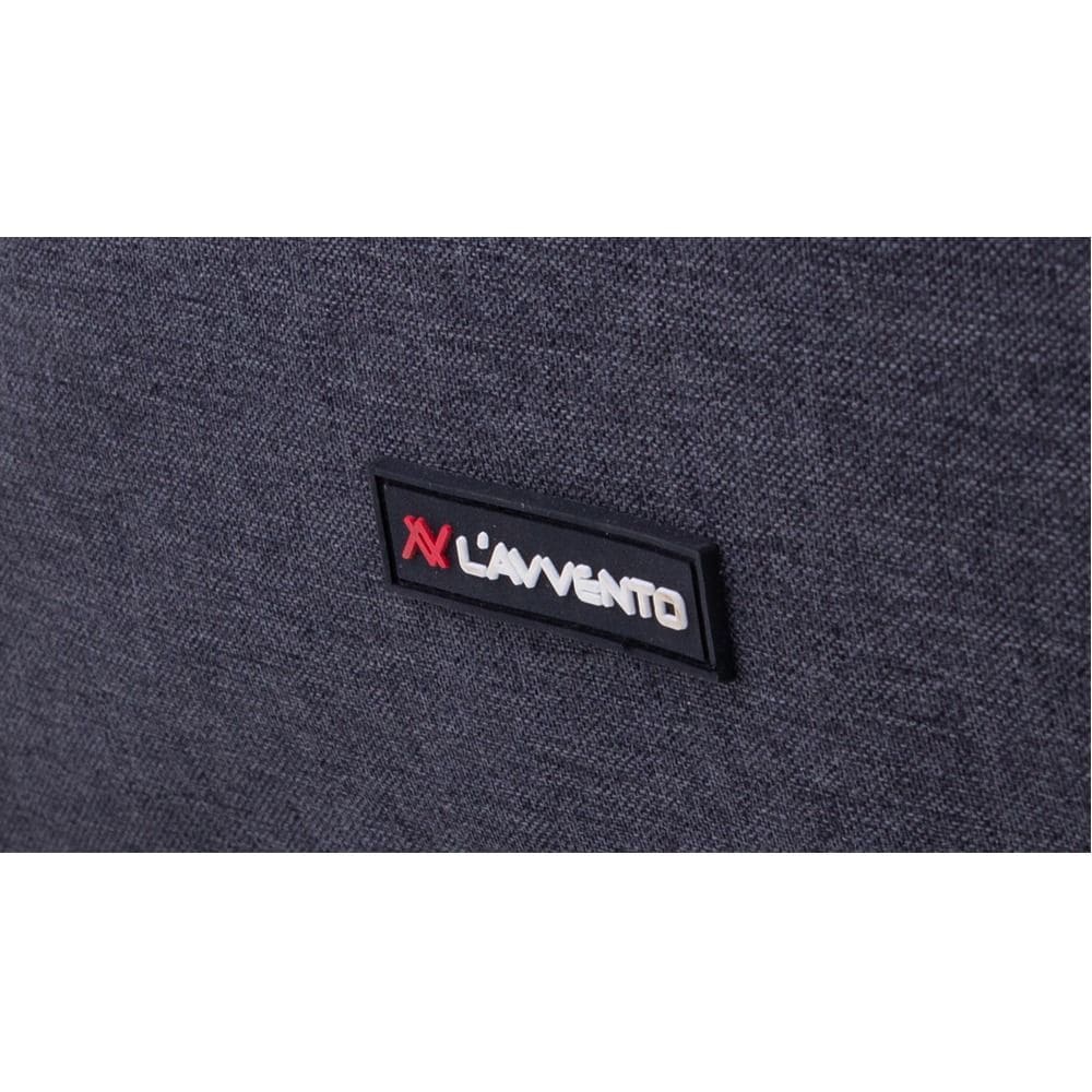 L'AVVENTO (BG816) Laptop Backpack, Made by High Quality Nylon Material with L'AVVENTO Zipper Puller fits up to 15.6"- Gray