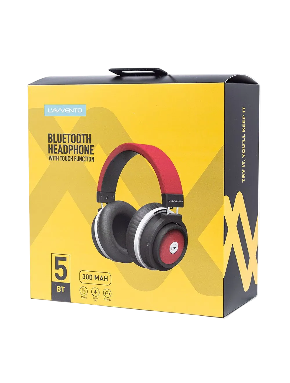 L'AVVENTO (HP15R) Wireless Bluetooth 5.0 Headphone - Red