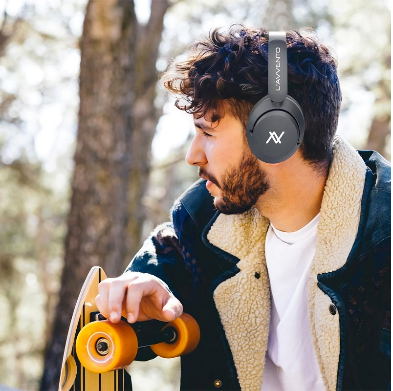L'AVVENTO ANC Wireless Headphone Bluetooth 5.3 Battery 300 MAh - Blue