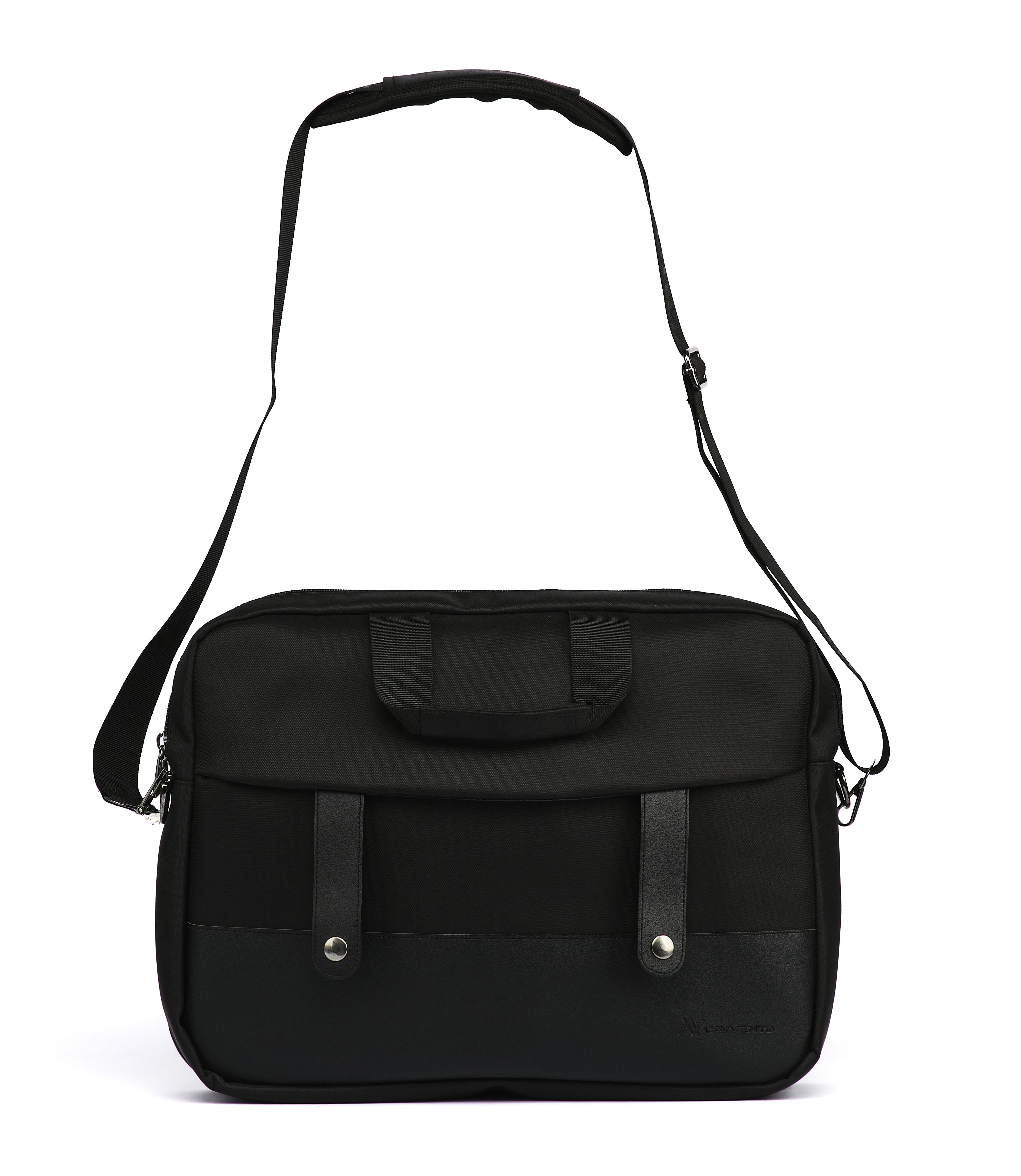L'AVVENTO (BG733) Office Double Laptop Shoulder Bag - Up to 15.6" - Black