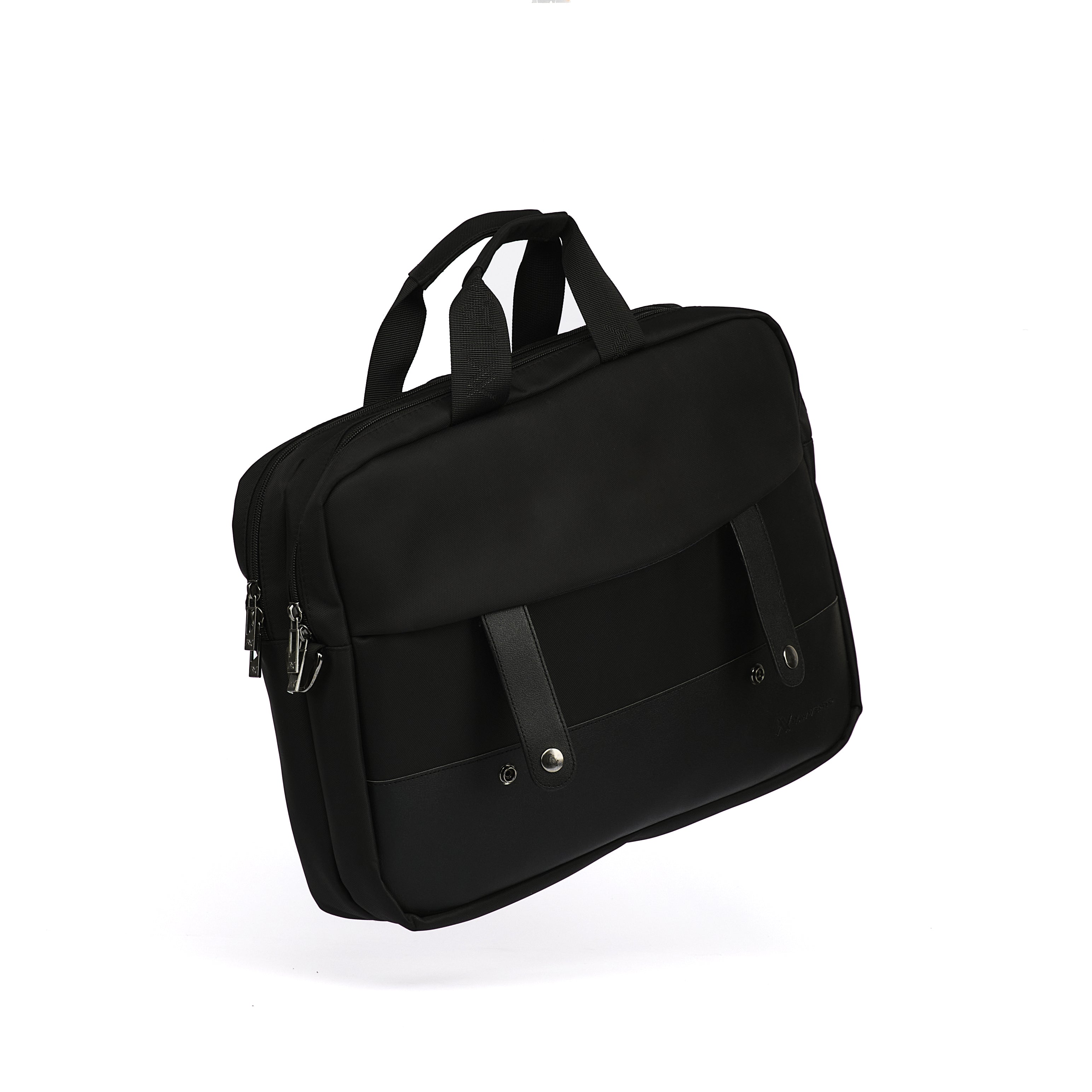 L'AVVENTO (BG733) Office Double Laptop Shoulder Bag - Up to 15.6" - Black