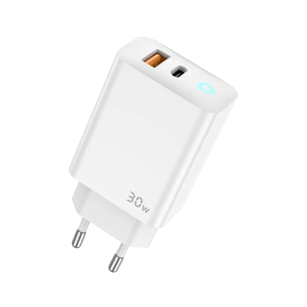 L'AVVENTO GAN Home Charger QC3/PD 30W , White