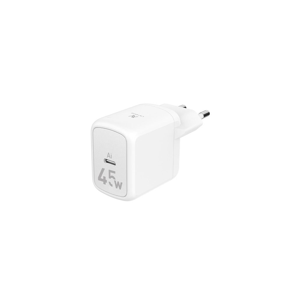 L'AVVENTO Mini GaN 25W Power Adapter with USB-C Cable 1M - White