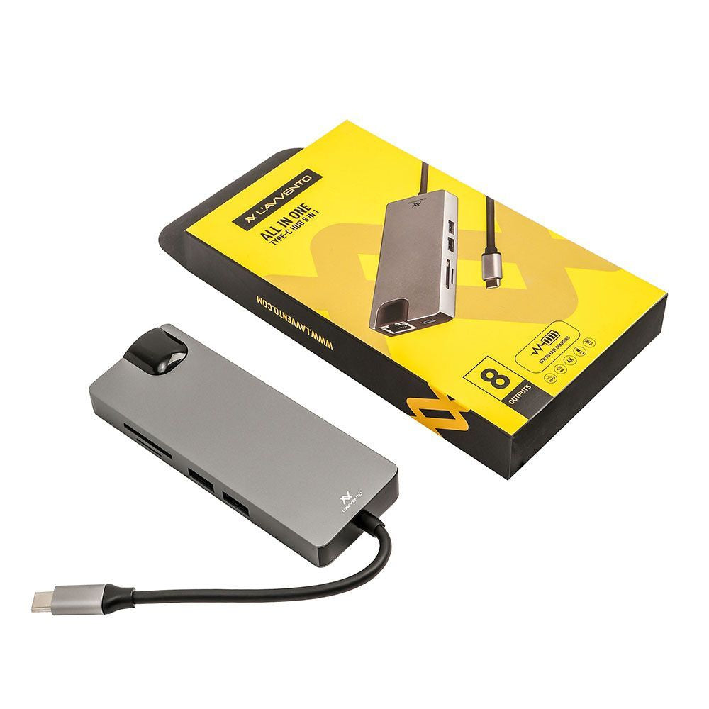 L'AVVENTO Type-C Hub 8in 1 - 2 USB 3.0